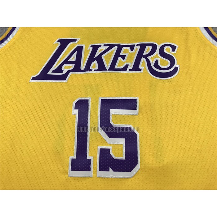 Camiseta Los Angeles Lakers Austin Reaves NO 15 Icon 2022-23 Amarillo